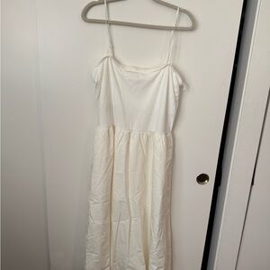 Gap white strapless dress